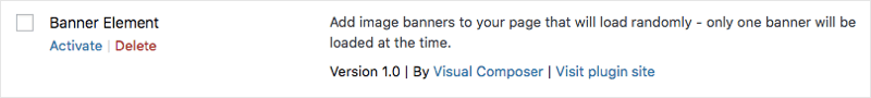 Banner element plugin