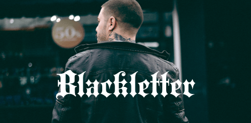 Blackletter font