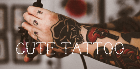 Cute tattoo font