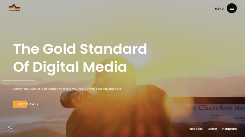 Golden Hour Media website example