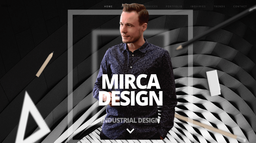 Mirca Design website example