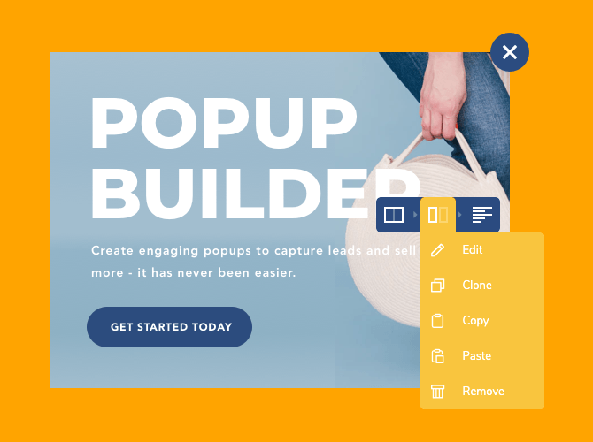 Beautiful popup design example