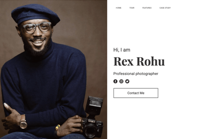 Photographer Portfolio Template Kit - ROHU