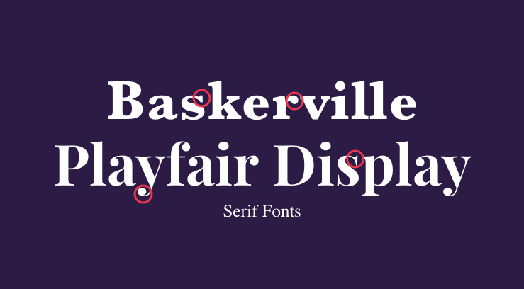 Serif fonts