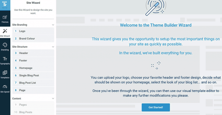 Thrive Themes Website Builder Interface