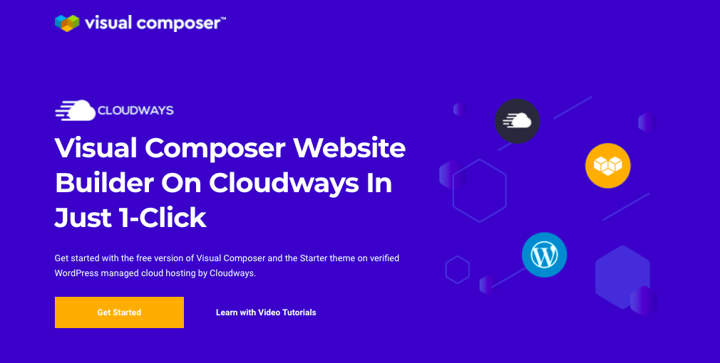 Visual Composer Cloudways bundle landing page