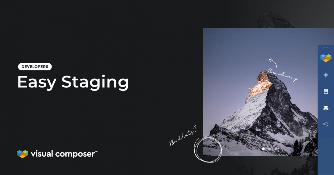 Work with Visual Composer Premium on Staging