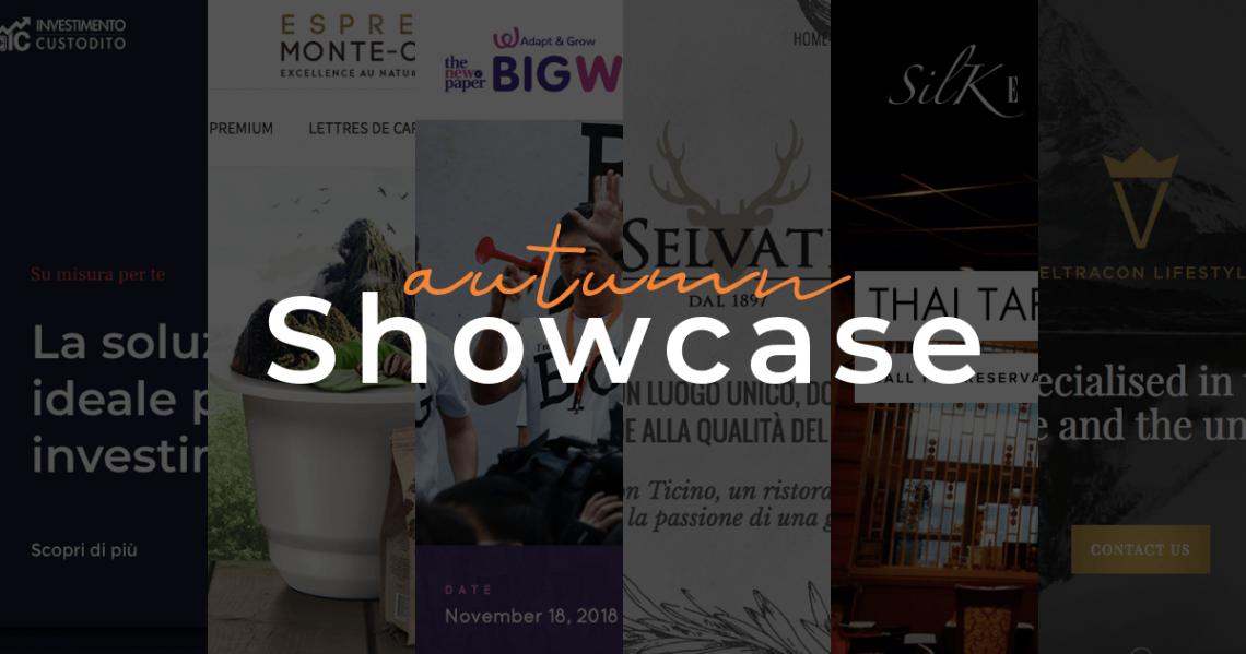 Autumn showcase: examples of websites created with Visual Composer for WordPress