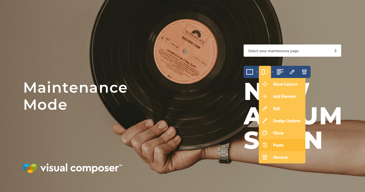 Maintenance mode in WordPress with Visual Composer